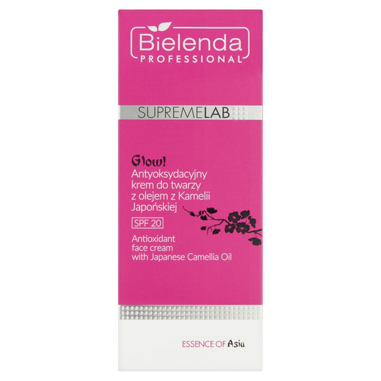 Bielenda PROFESSIONAL SupremeLab Essence Of Asia Glow SPF20 antioxidant ansiktskräm med Camellia olja med 50 ml Japanska