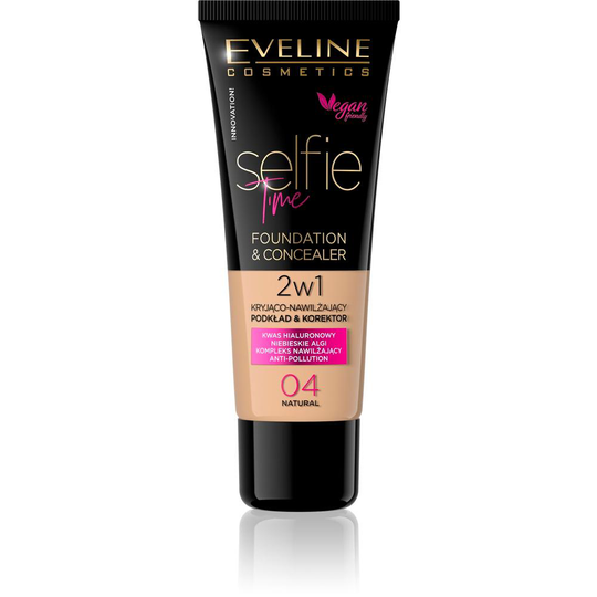 Eveline Cosmetics Selfie Time Foundation & Concealer 04 Natural