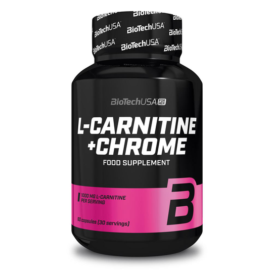L-carnitine + Chrome, 60 caps, Viktminskning