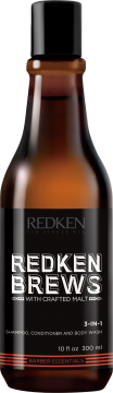 Redken Brews 3-in-1 Shampoo 300ml - Schampo