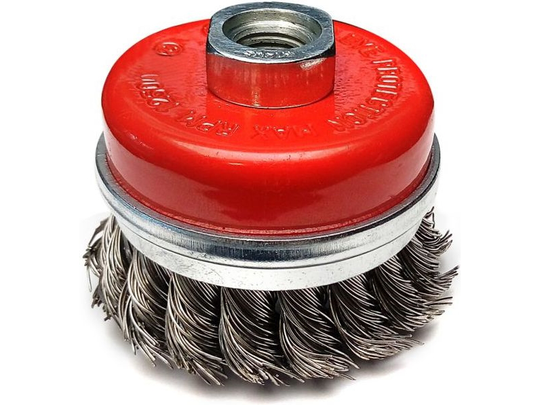 Dedra Wire butt brush, steel 65mm M14 twisted wire (F37-065)