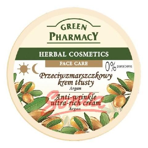 Green Pharmacy Herbal Cosmetics Face cream with Argan anti-fat