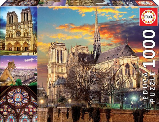 Educa Puzzle 1 000 pieces Notre Dame Collage
