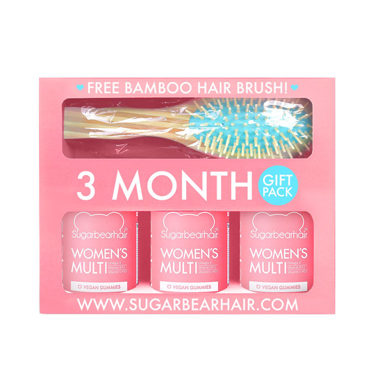 SugarBearHair - Womens Multi Vitamins 3 Month 180 Pcs Hair Brush