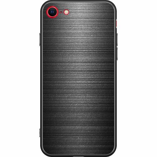 iPhone 8 Svart Skal Brushed Metal