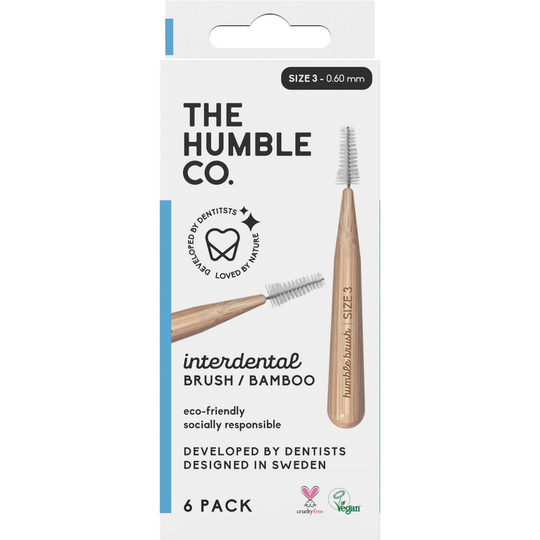 Humble Brush Bamboo Interdental Brush Size 3 Blue