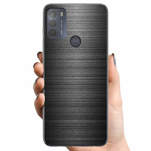 Motorola Moto G50 TPU Mobilskal Brushed Metal