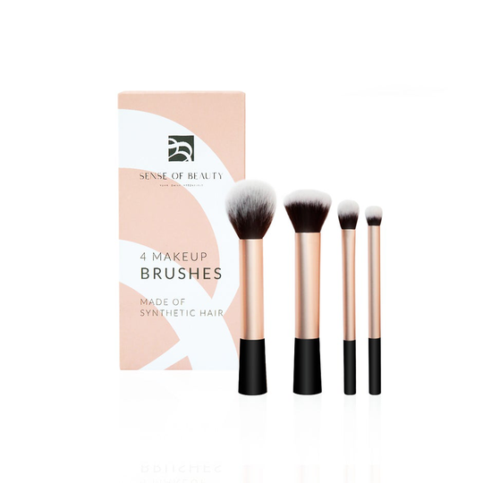 4 Makeup Brushes, Sense Of Beauty Borstar & Penslar