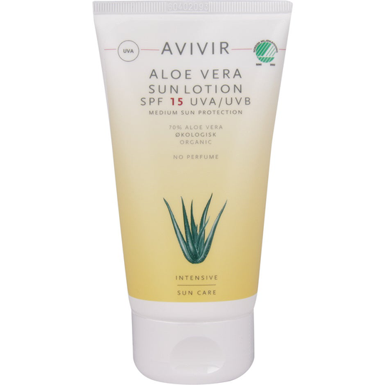 Avivir Aloe Vera Sun Lotion SPF 15 UVA+UVB, 150 ml Avivir Solskydd & Solkräm