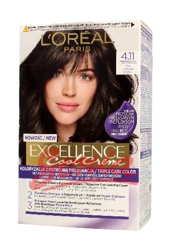 Cool L'Oreal Excellence Creme cream coloring 4.11 Ultra Gray Brown 1op.