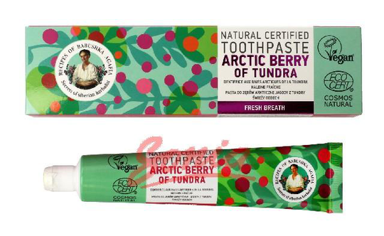 Dear Babushka recipe Agafii toothpaste refreshing Arctic Tundra Berry of 85g