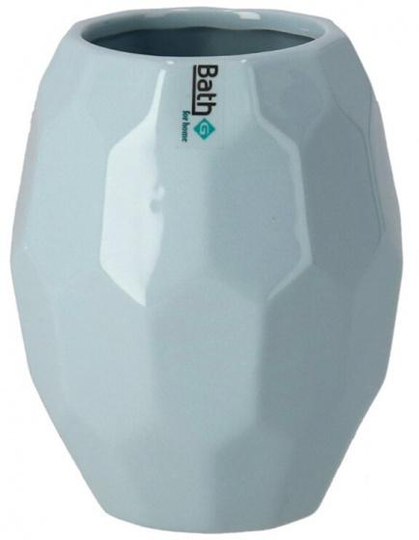 badrumsmugg Bee 340 ml 8,7 x 11,2 cm keramisk blå