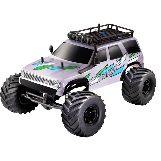 Reely Raven Grå Borst motor 1:10 RC modellbil Elektrisk Crawler Fyrhjulsdrift (4WD) 100% RtR 2,4 GHz inkl. batteri, lad