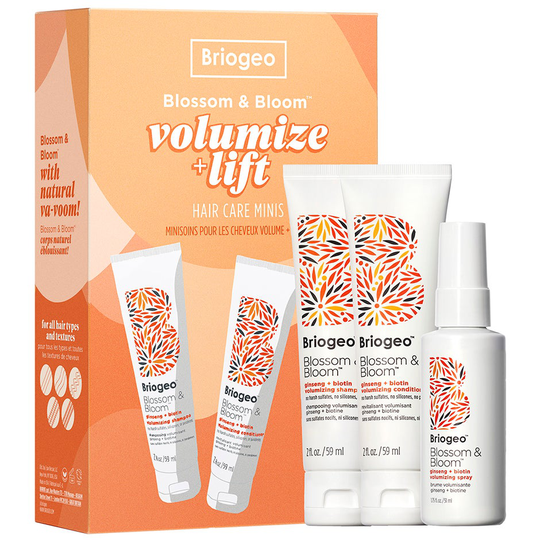 Blossom & Bloom Volumize + Thicken Minis Hair Kit, Briogeo Paket