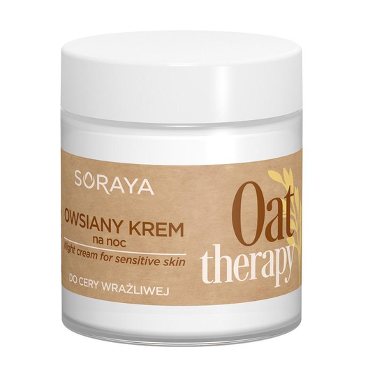 Soraya Oat Therapy Night Cream Oatmeal ansiktskräm natt för känslig hud 75ml