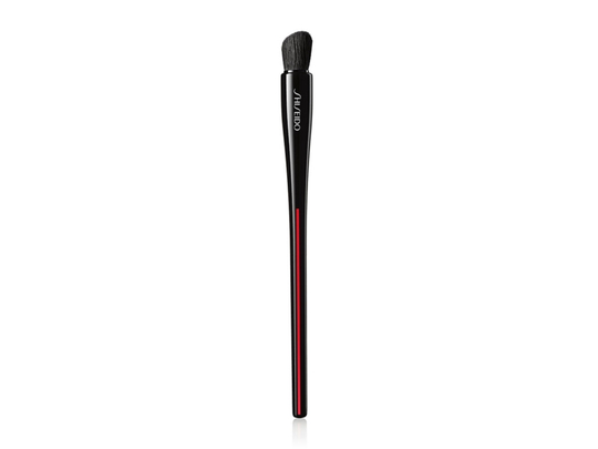Shiseido Naname Fude Multi Eye Brush, Vinklad ögonskuggsborste, Vinklad, Tät, Syntetisk, Svart, 1 styck