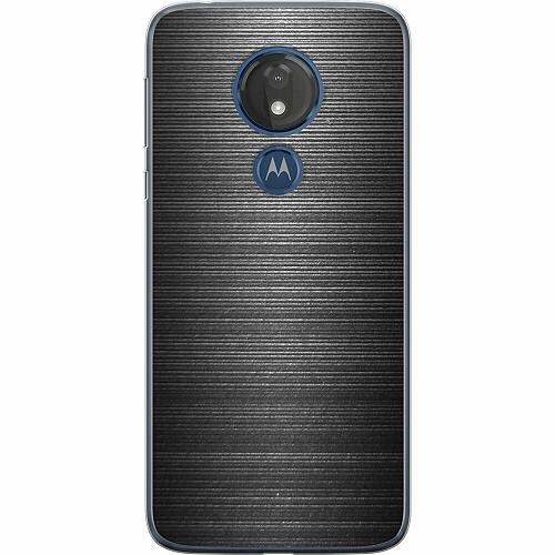 Motorola Moto G7 Power Genomskinligt Skal Brushed Metal