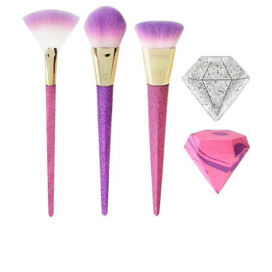 REAL TECHNIQUES BRUSH CRUSH luminous glow SET 5 pz