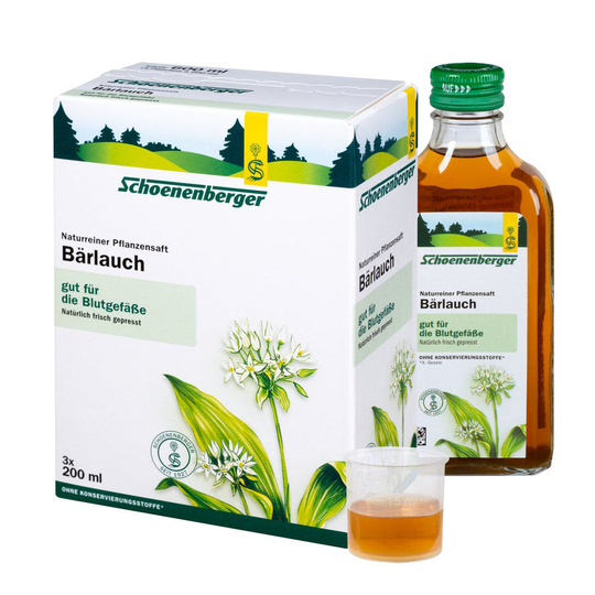 Schoenenberger vild vitlök, naturlig växtjuice (ekologisk), 600ml