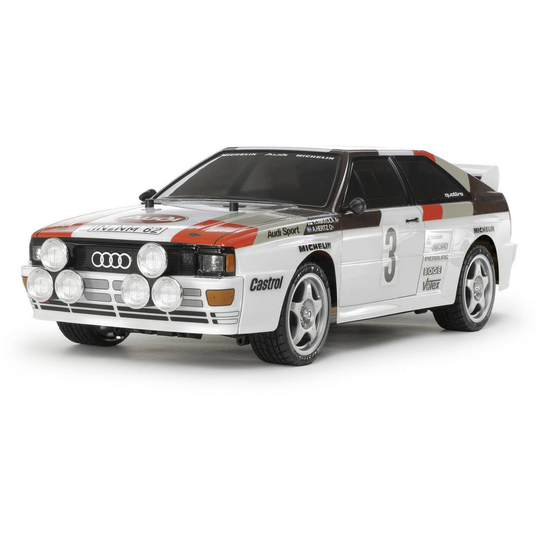 Tamiya TT-02 Audi Quattro Rally Borst motor 1:10 RC modellbil Elektrisk Gatumodell Fyrhjulsdrift (4WD) Byggsats