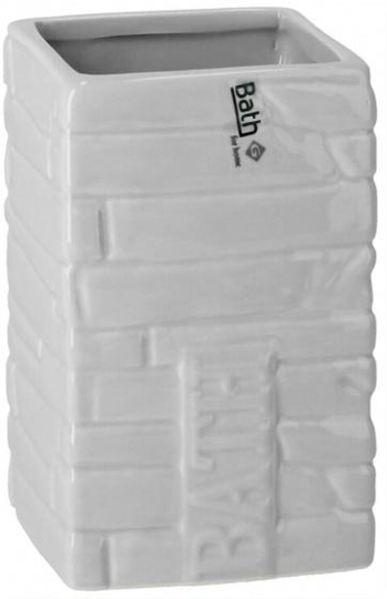 badrumsmugg 300 ml 7 x 12 cm keramik vit