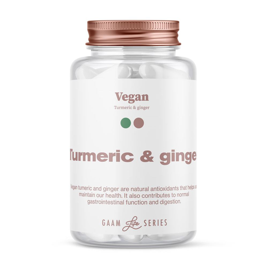 Life Series Vegan Turmeric + ginger, 60 caps, Vitaminer