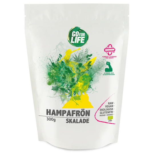 Go For Life Hampafrön Skalade 300 g