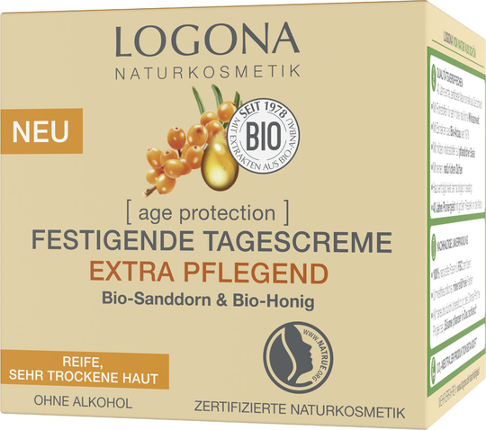 Logona [åldersskydd] uppstramande dagkräm extra närande, 50ml