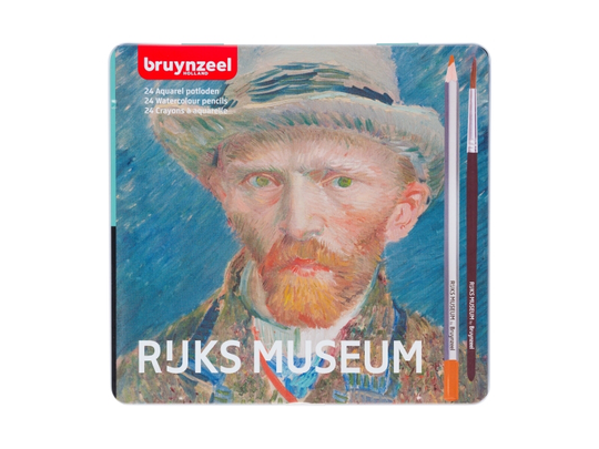 Bruynzeel Watercolour pencil tin Rijksmuseum - Vincent van Gogh | 24 colours + brush