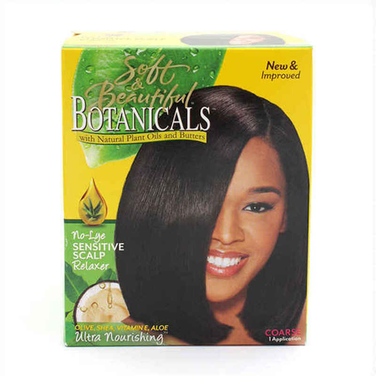 Mjukgörande hårbehandling Shine Inline Soft & Beautiful Botanicals Relaxer Kit Coarse