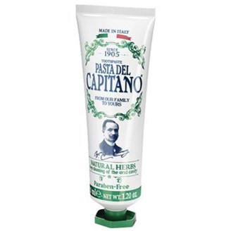Pasta del Capitano 1905 Natural Herbs Travel Size Toothpaste 25 ml
