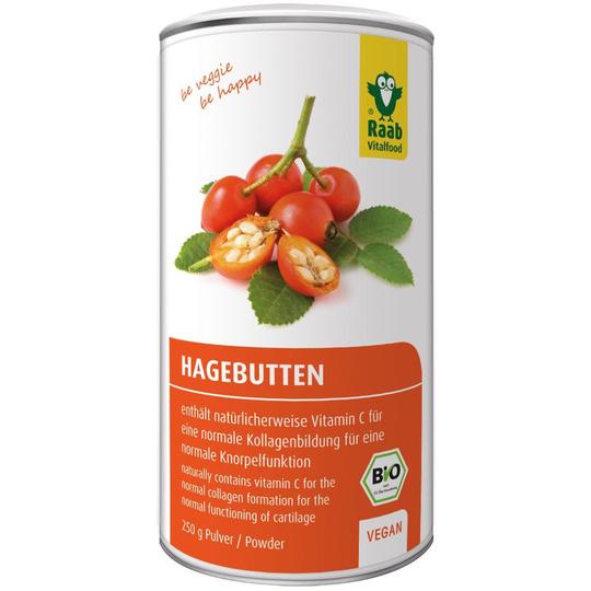 Raab Vitalfood EKOLOGISKT nyponpulver, 250g