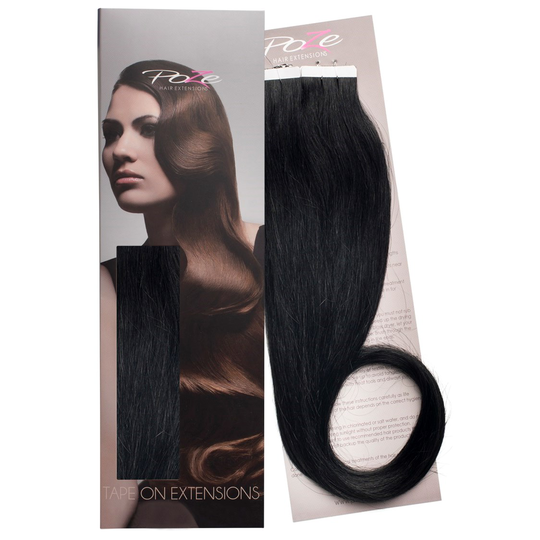 Poze Hairextensions Poze Tape On Extensions 1N 4 cm/bit 50cm Midnight