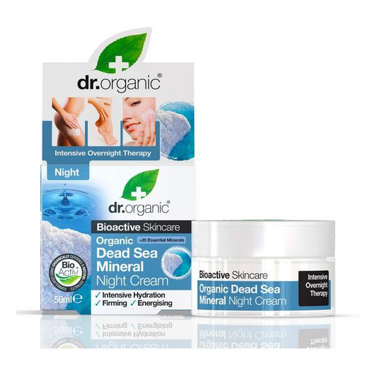 Nattkräm Dead Sea Mineral Dr.Organic (50 ml)