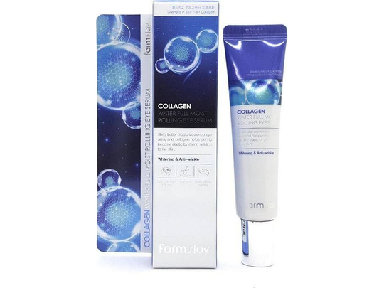 Farmstay FARMSTAY_Collagen Water Full Moist Rolling Eye Serum collagen eye serum with a rolling tip 25ml
