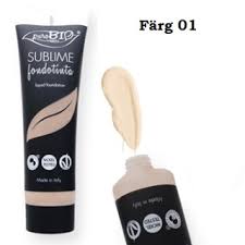 Fluid Foundation, Ekologiskt från puroBio Cosmetics, färg 01