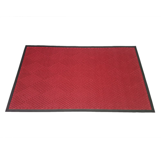 Golvmatta Brush Clean 90x150 cm - Röd
