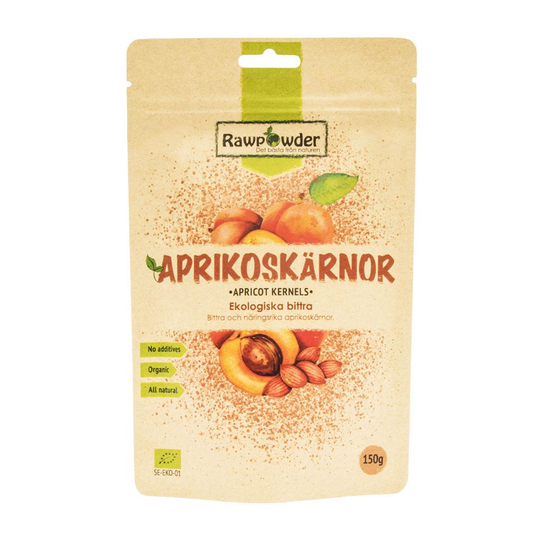 Rawpowder Aprikoskärnor - Bitter 150 g