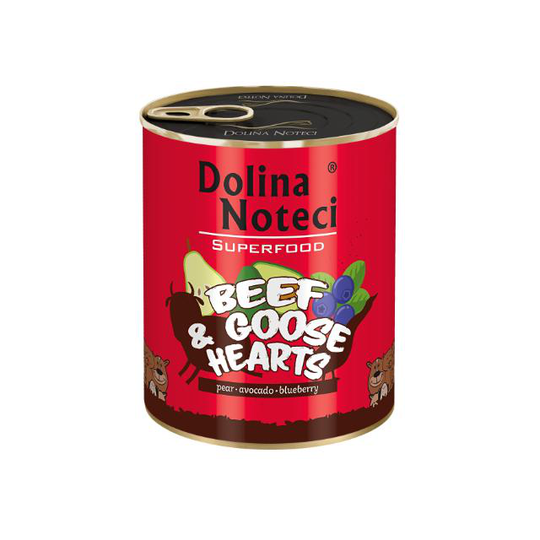 Dolina note superfood nötkött och hjärtan från gäss 800g
