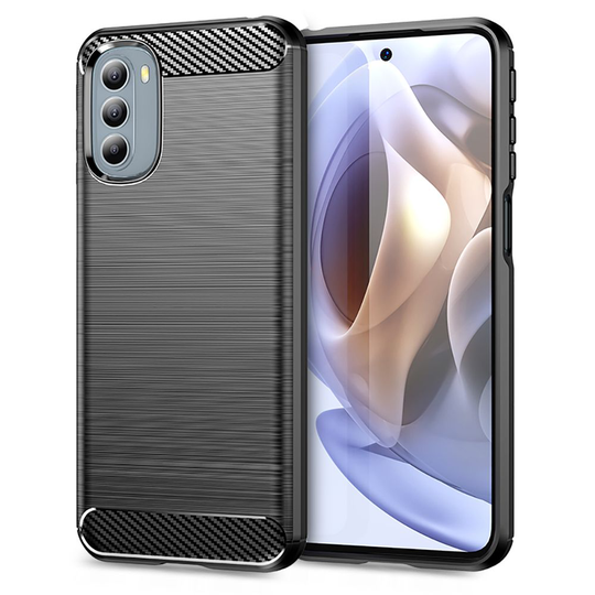 Motorola Moto G31 / G41 • Mobilskal • Brushed Metal • Svart