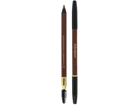YVES SAINT LAURENT Dessin Des Sourcils Eyebrow Pencil eyebrow crayon with 2 brush Dark Brown 1.3g
