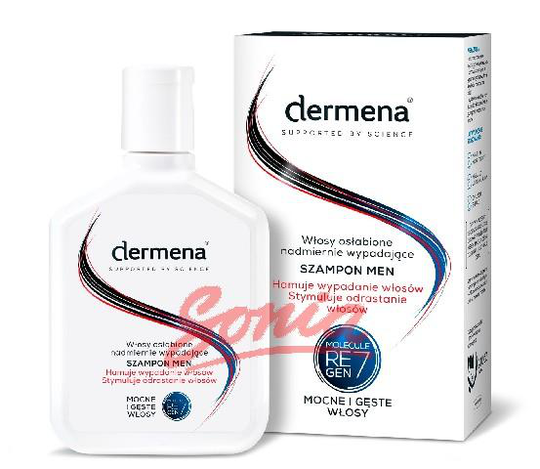 DERMENA stöds av Science bromsning Män Shampoo håravfall 200ml