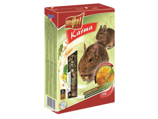 Vitapol zvp-1700, Hö, 450 g, Degu, Vitamin A, Vitamin B, Vitamin B1, Vitamin B2, Vitamin C, Vitamin D, Vitamin E
