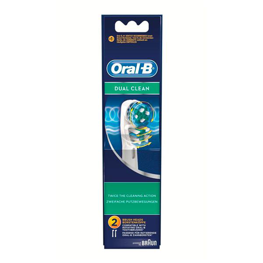 Tandborsthuvud Dual Clean Oral-B (2 uds)