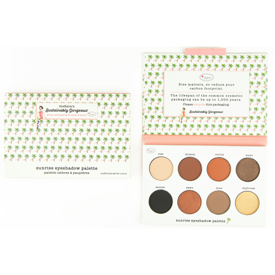 the Balm Sustainably Gorgeous Sunrise Eyeshadow Palette 8-well Eyeshad