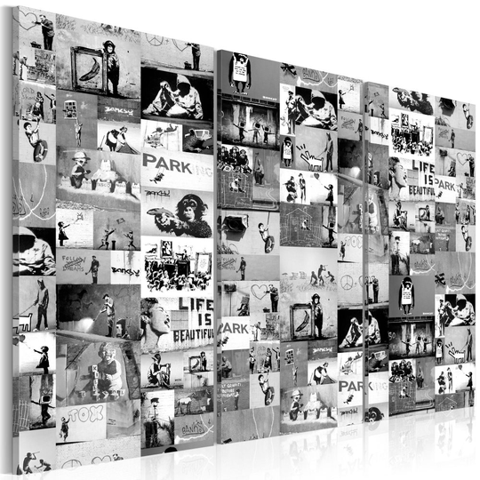 Tavla - Banksy: Graffiti Collage III