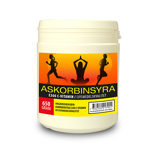 Askorbinsyra C vitamin 650 g