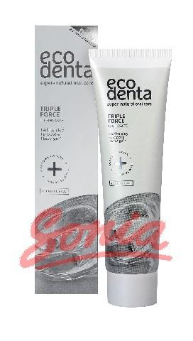 ECODENTA Toothpaste Triple action white clay