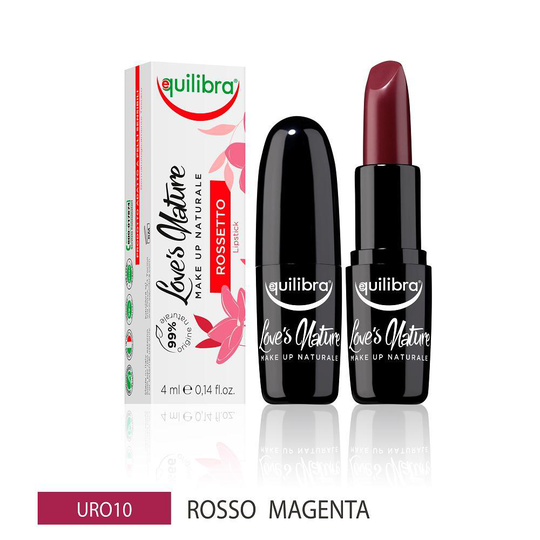 Equilibra Love's Nature Lipstick 10 Red Magenta 4 ml