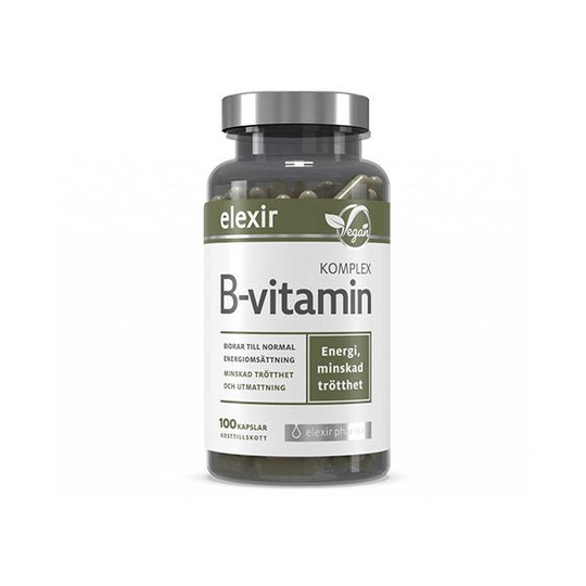 Elexir Pharma B-vitamin Komplex, 100 kapslar